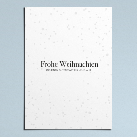 WEIHNACHTSKARTE – SCHNEE A