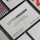 Visitenkarten Letterpress white & light