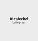 Bierdeckel Letterpress